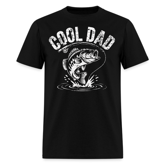 Cool Dad Fishing Tee Gift For Fisherman T-shirt - black