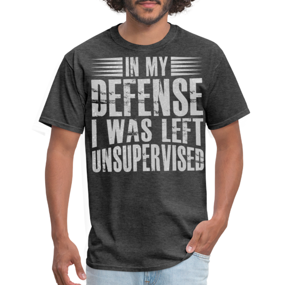 Unique In My Defense Graphic Tees Unisex Classic T-Shirt - heather black