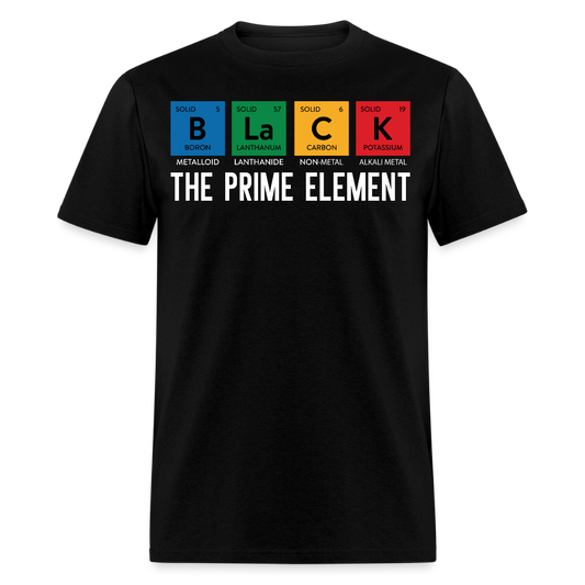 Periodic Table Gift For Black Educators Black Pride Science T-Shirt - black