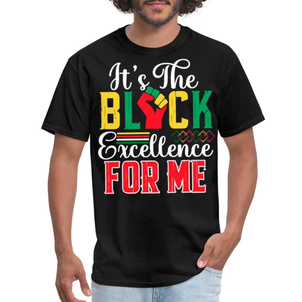 Black Excellence T-shirt For Men and Women African American Heritage T-shirt - black