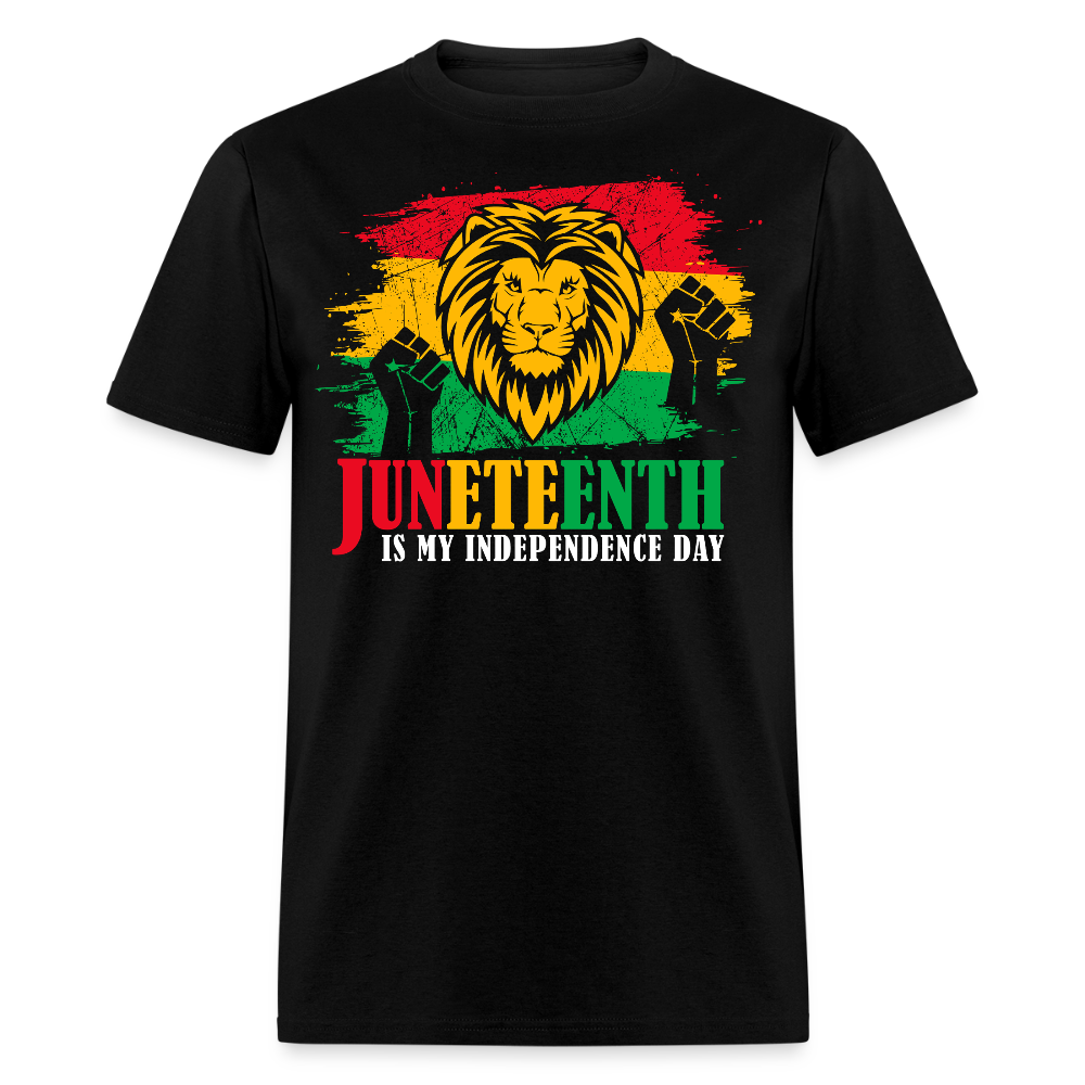 African American Pride Juneteenth RBG Flag T-shirt - black