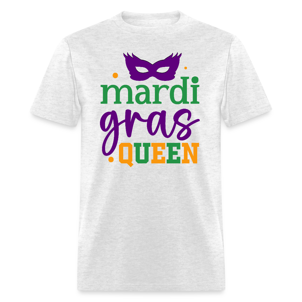 Mardi Gras Queen Shirt For Women Masquerade Party T-shirt - light heather gray