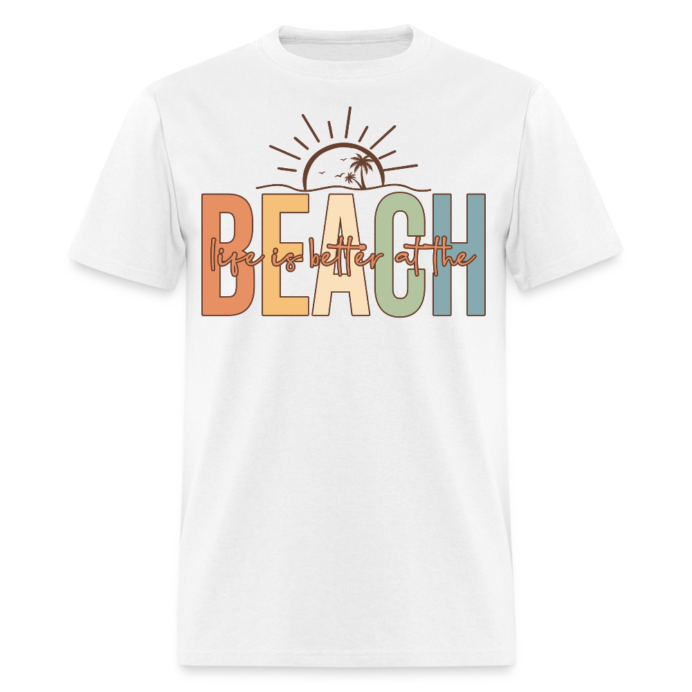 Retro Summer Beach Vacation T-shirt - white
