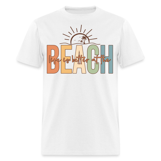 Retro Summer Beach Vacation T-shirt - white