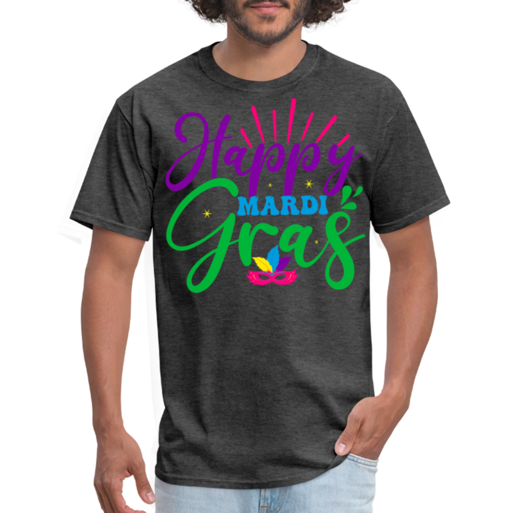 Happy Mardi Gras Party Unisex Classic T-shirt - heather black