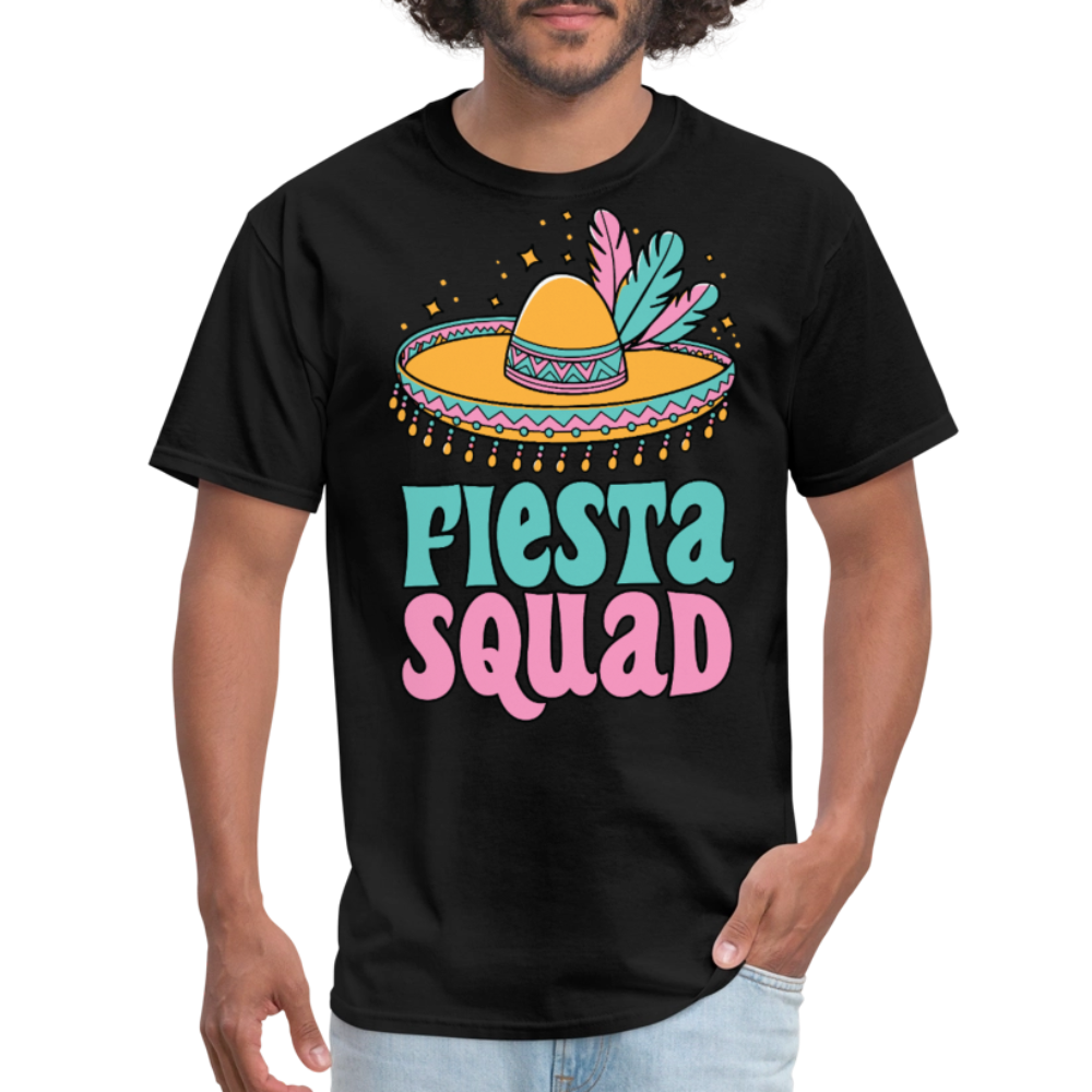 Fiesta Squad Matching Shirts For Cinco de Mayo Sombrero Design T-shirt - black