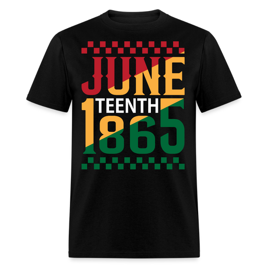Juneteenth 1865 African American Freedom Day T-shirt - black
