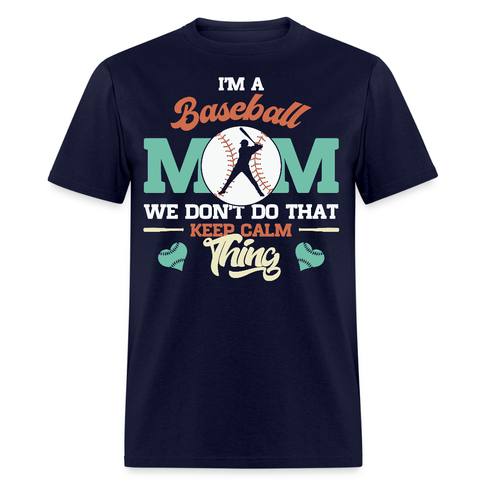 Baseball Mom Gift Ideas For Mother's Day T-shirt - navy