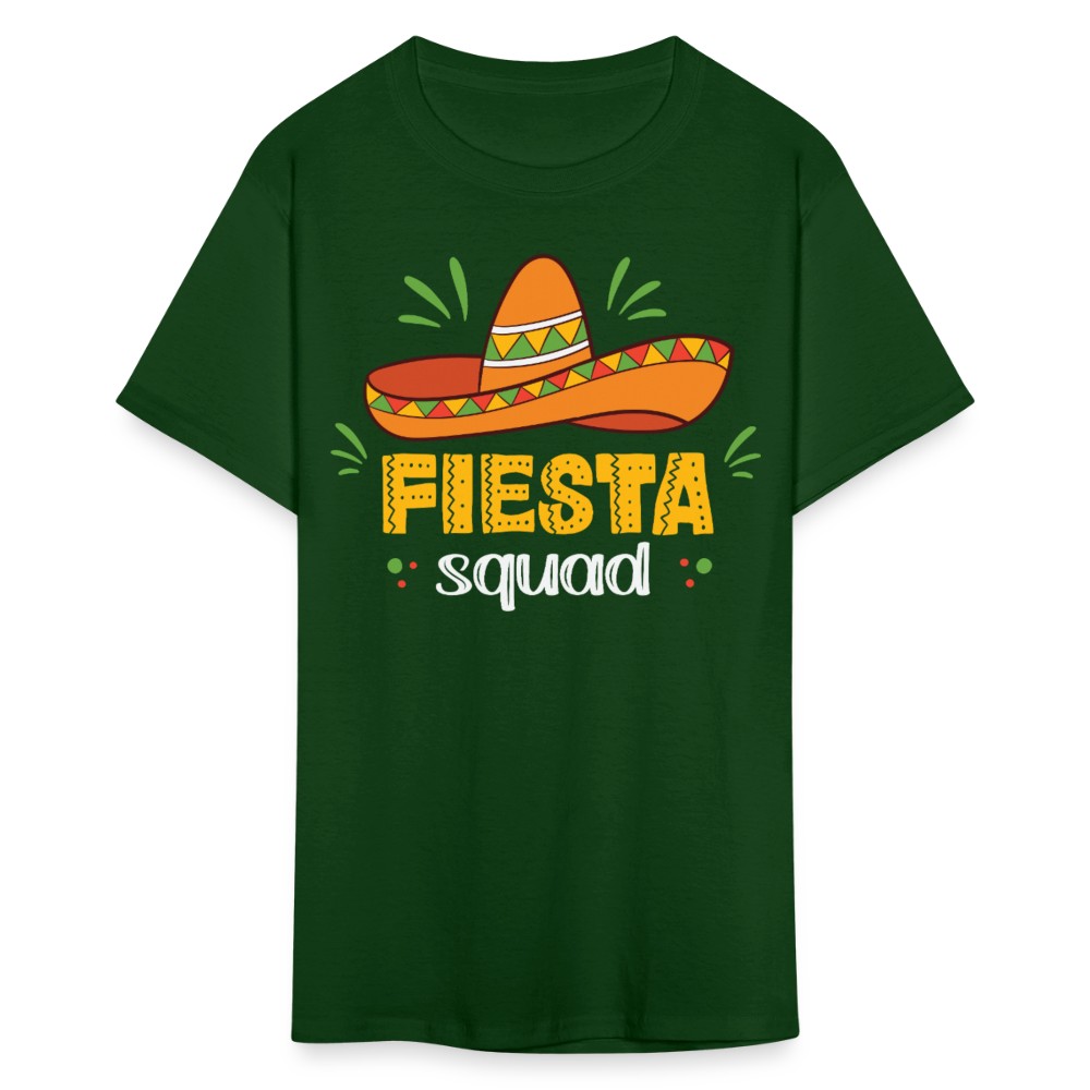 Mexican Fiesta Celebration Tee Fiesta Squad Party T-shirt - forest green