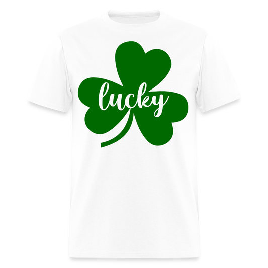 St Patrick’s Day Lucky Clover T-shirt - white