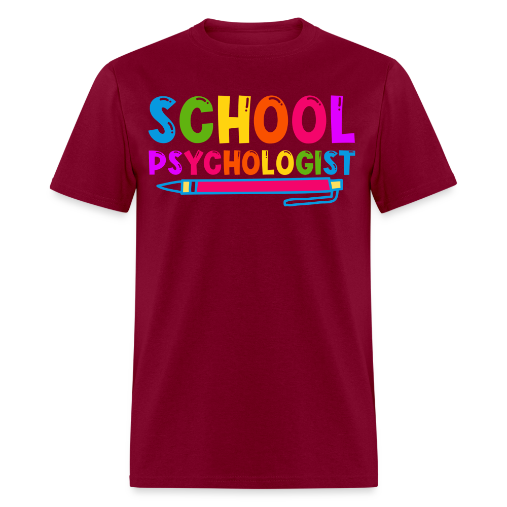 Best Gifts For School Psychologists Mental Health Unisex T-Shirt - burgundy