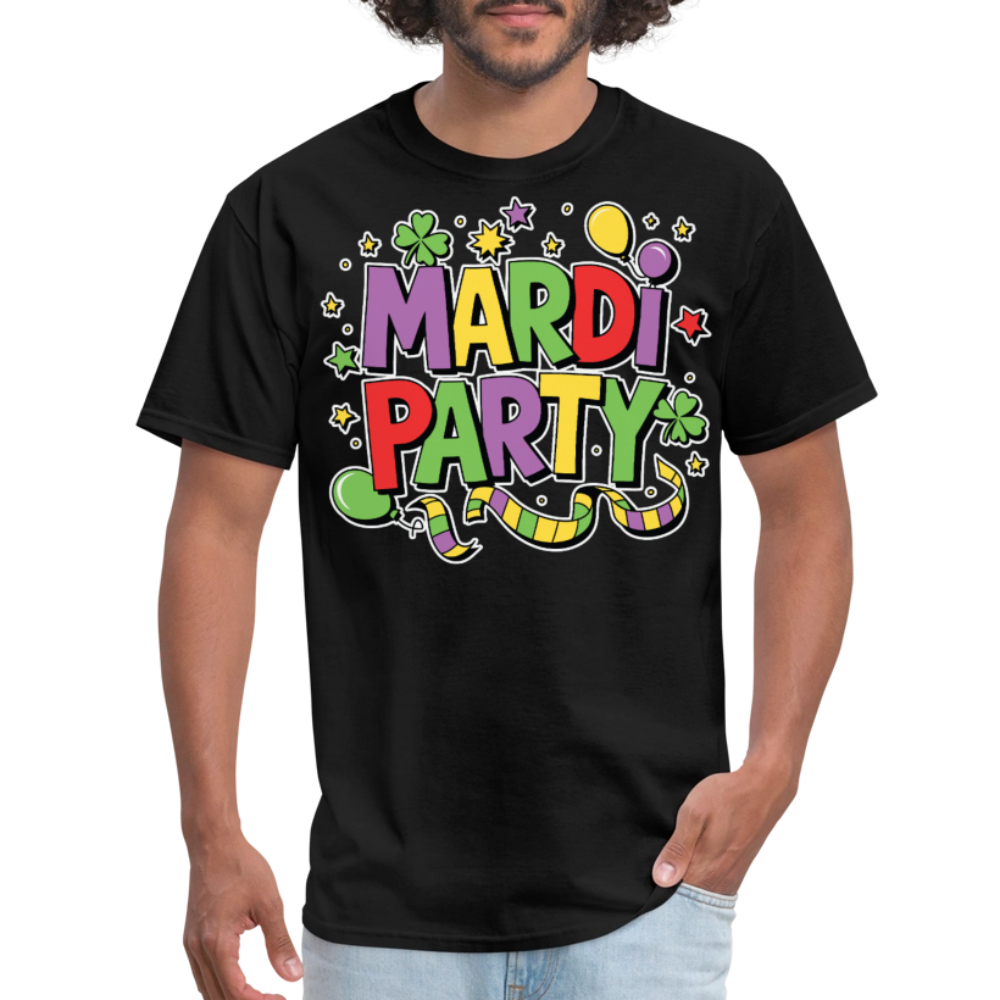 Mardi Gras Party Shirt For Men and Women New Orleans Festival T-shirt - black