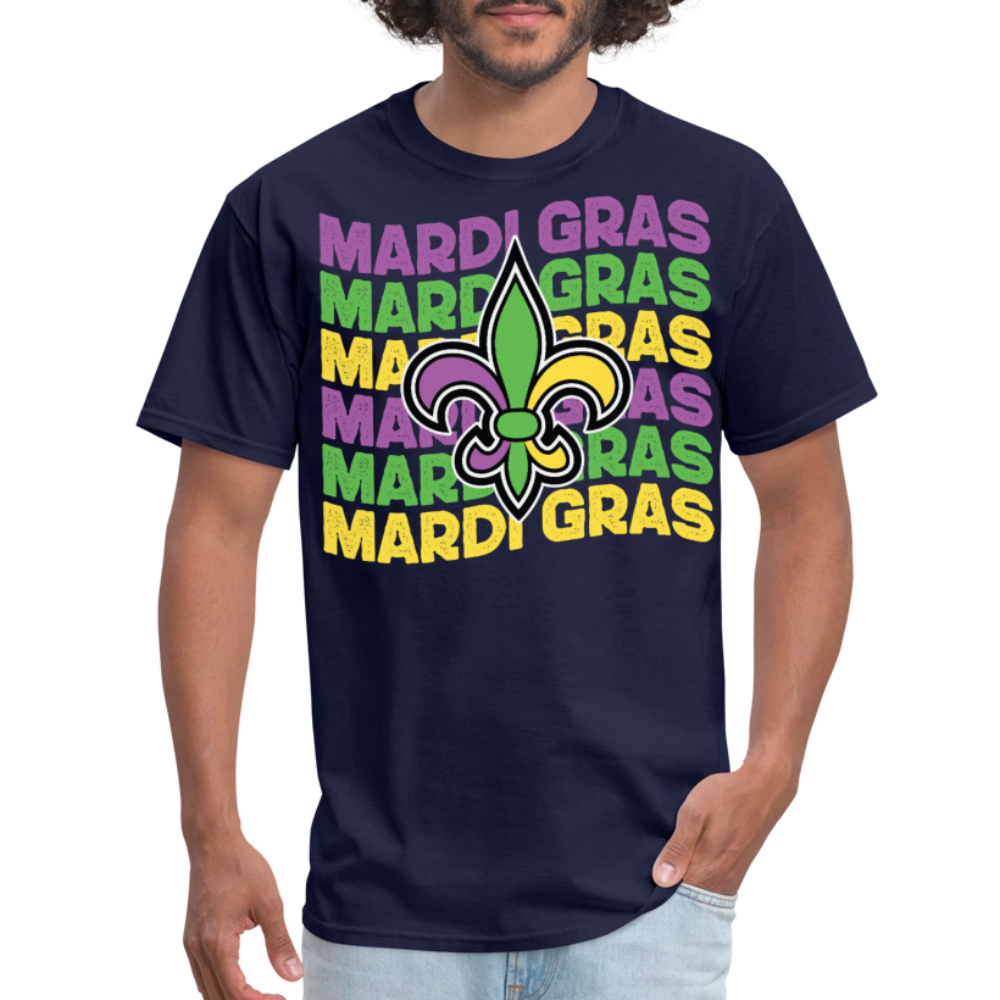 Mardi Gras Party For Men and Women T-shirt - navy