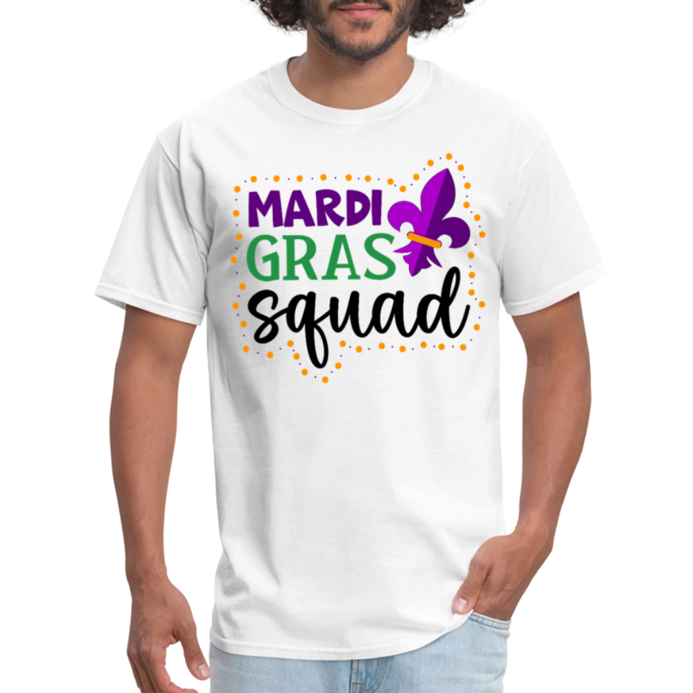 New Orleans festival Outfits Mardi Gras Squad Shirts For Women - white