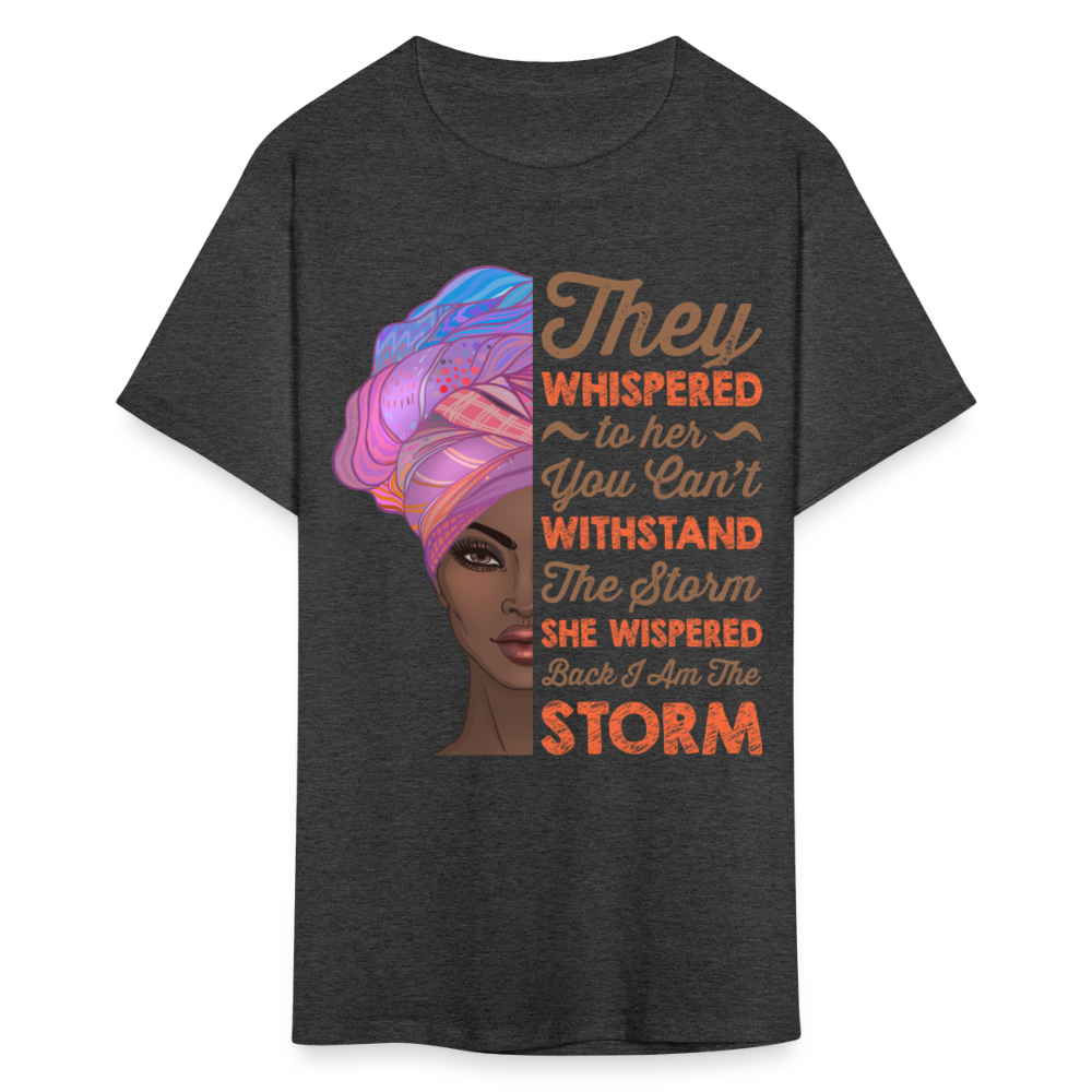 Women’s Self-Empowerment Shirt I Am The Storm Unisex T-Shirt - heather black