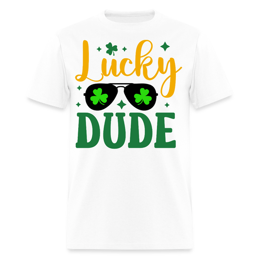 St Patrick’s Day Lucky Dude T-shirt - white