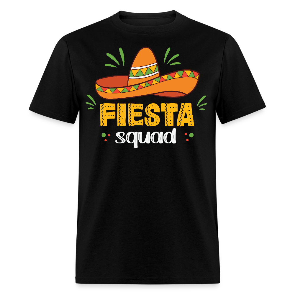 Mexican Fiesta Celebration Tee Fiesta Squad Party T-shirt - black