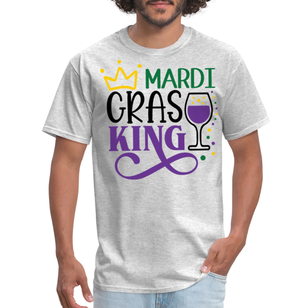 Funny Mardi Gras Party Outfit for Guys Mardi Gras Drinking T-shirt - heather gray