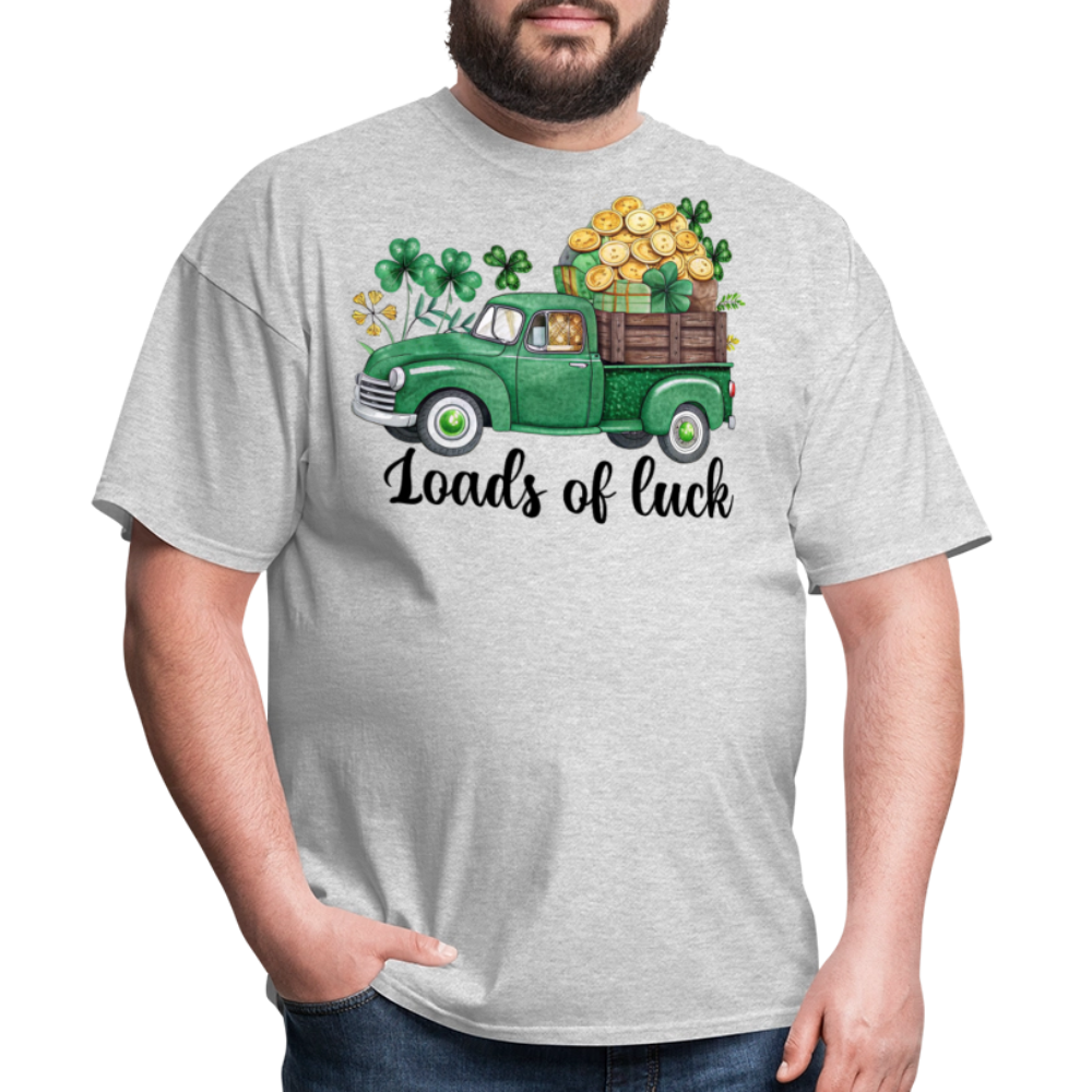 St Patrick’s Day Lucky Truck Design T-shirt - heather gray