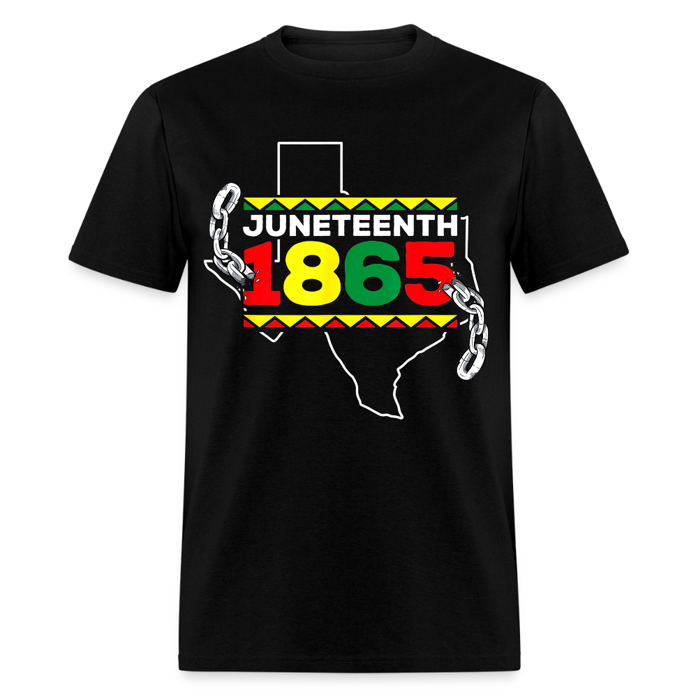 Juneteenth 1865 Tee For Men and Women Black History Month T-shirt - black