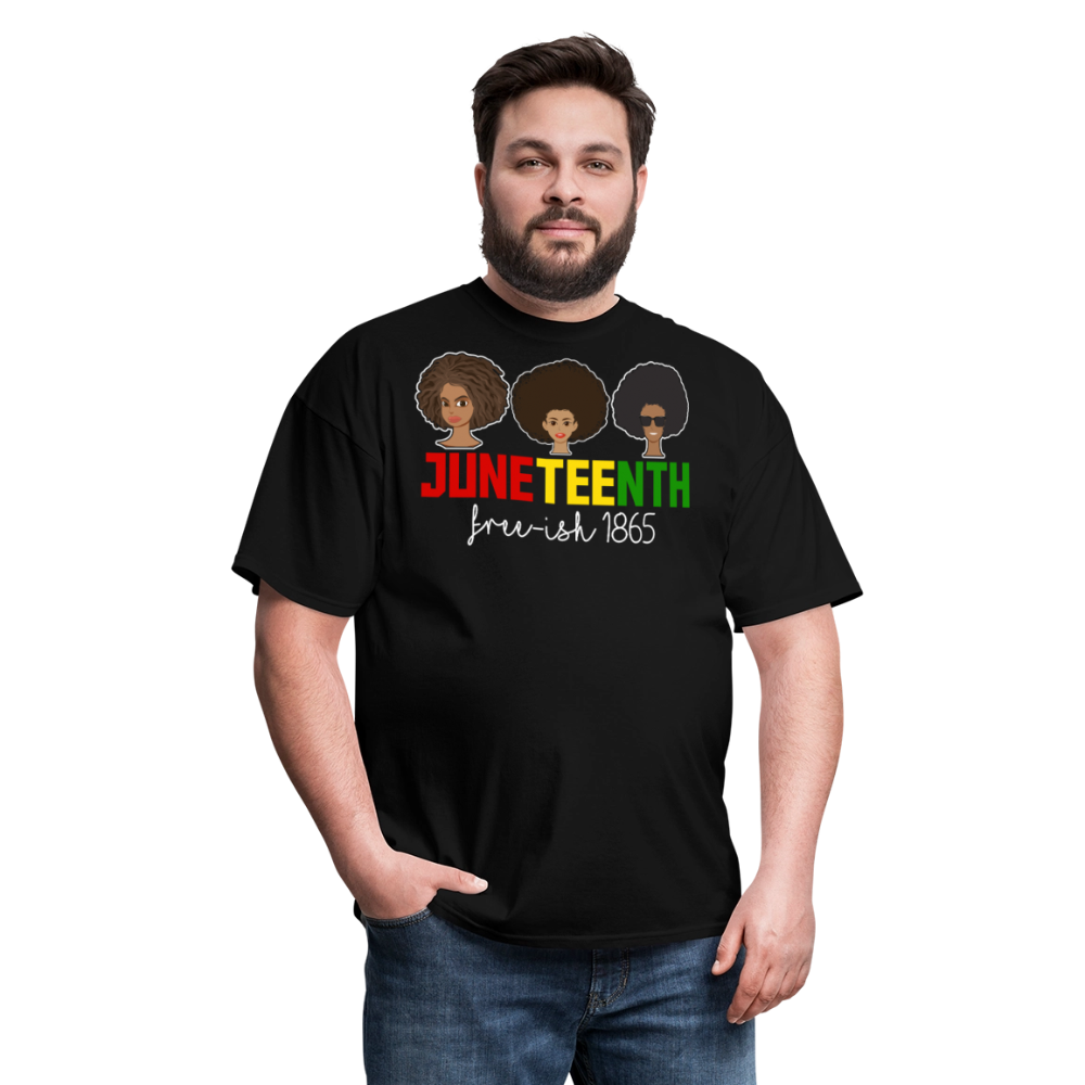 African American heritage Tee 1865 Juneteenth Free-ish T-shirt - black