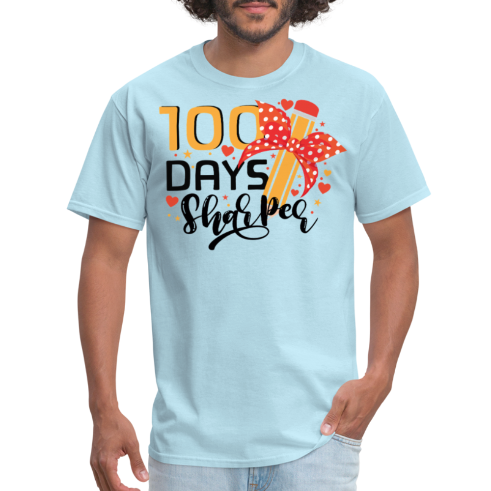 100 Days Of School Shirt For Teachers Unisex T-shirt - powder blue