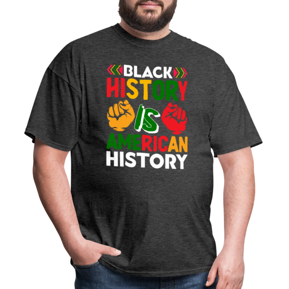 Black History is American History shirt African American Culture T-shirt - heather black