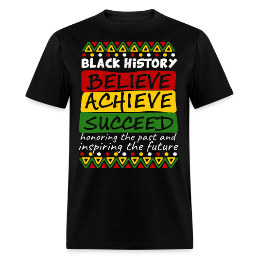 Black Culture Awareness Honoring The Past Inspiring The Future T-Shirt - black