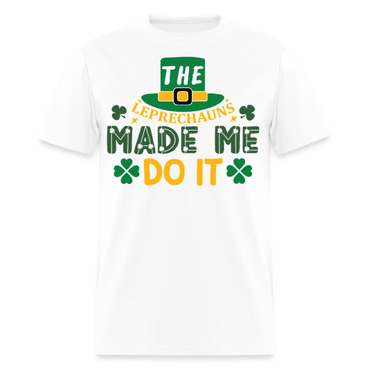 St Patrick's Day Drinking Tee Irish Leprechaun Party T-shirt - white