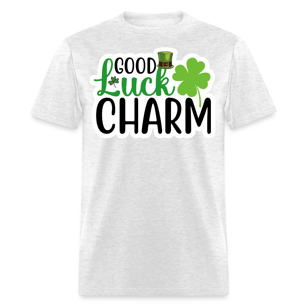 St Patrick’s Day Good Luck Charm T-shirt - light heather gray