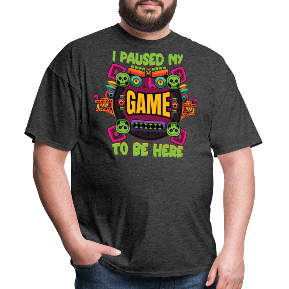 I Paused My Game For Cinco De Mayo T-shirt - heather black