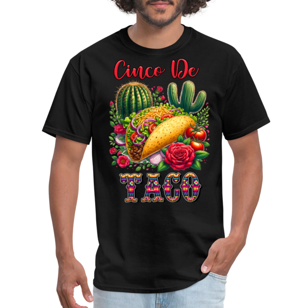 Funny Mexican Food Tee Cinco de Mayo Taco T-shirt - black