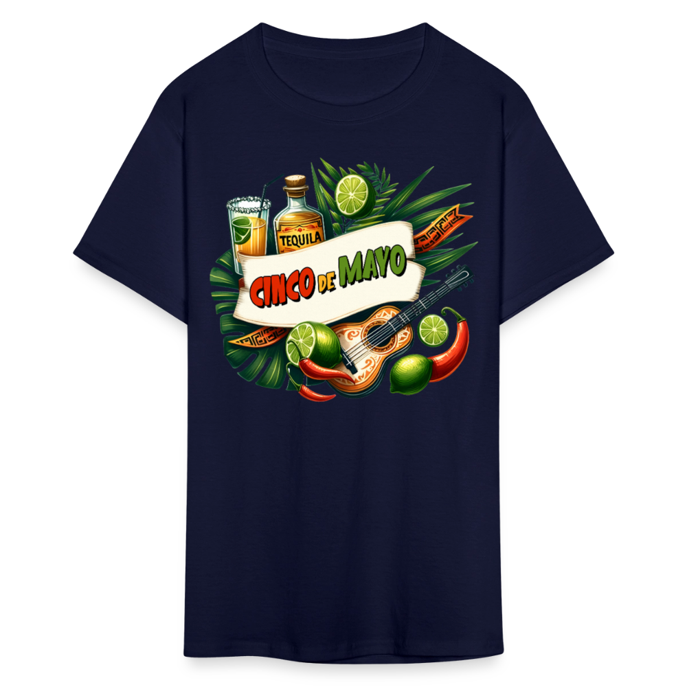 Cinco de Mayo Party Shirt Tequila Lover Fiesta T-shirt - navy