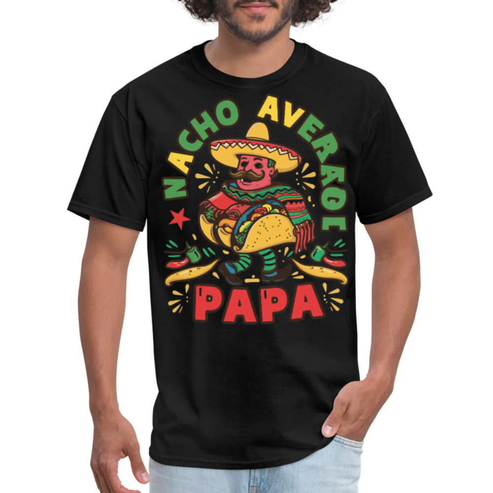 Nacho Average Papa Taco Lover T-shirt - black