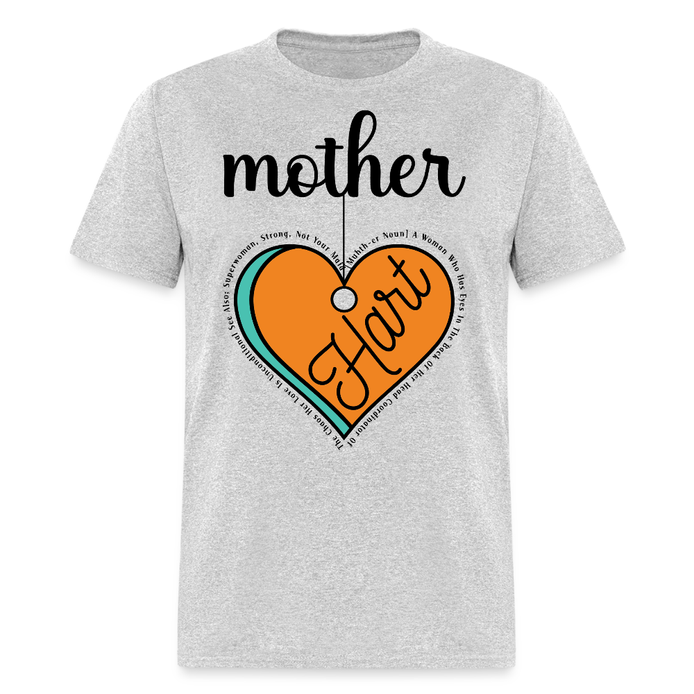 Personalized Mother's Day Tee With Heartfelt T-shirt - heather gray