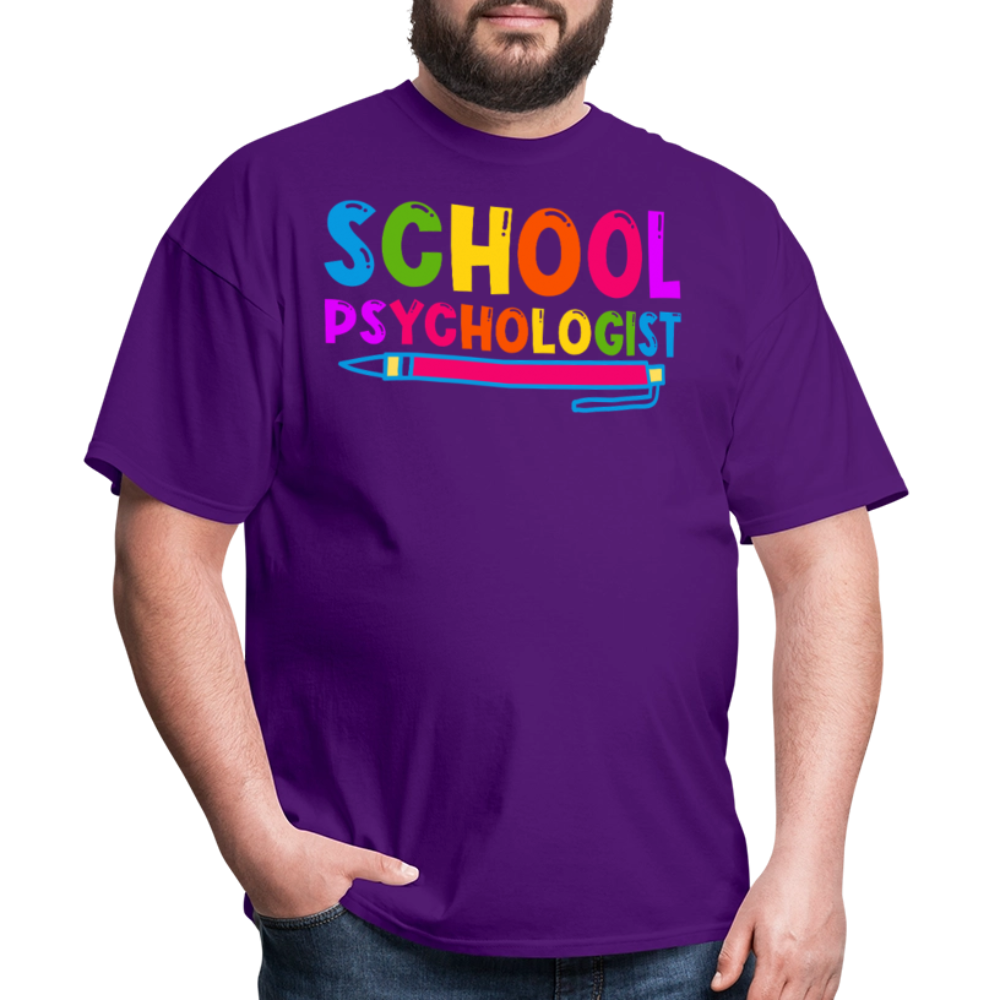 Best Gifts For School Psychologists Mental Health Unisex T-Shirt - purple