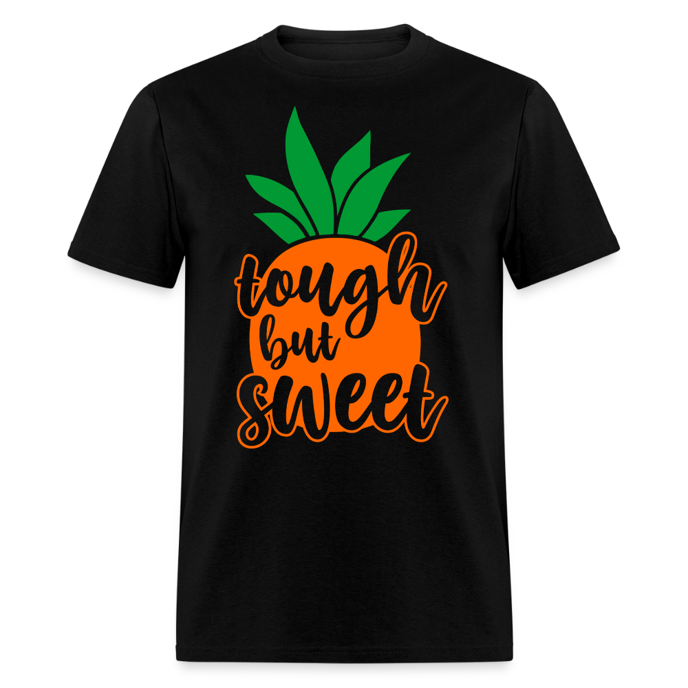 Tough But Sweet Inspirational Pineapple T-shirt - black