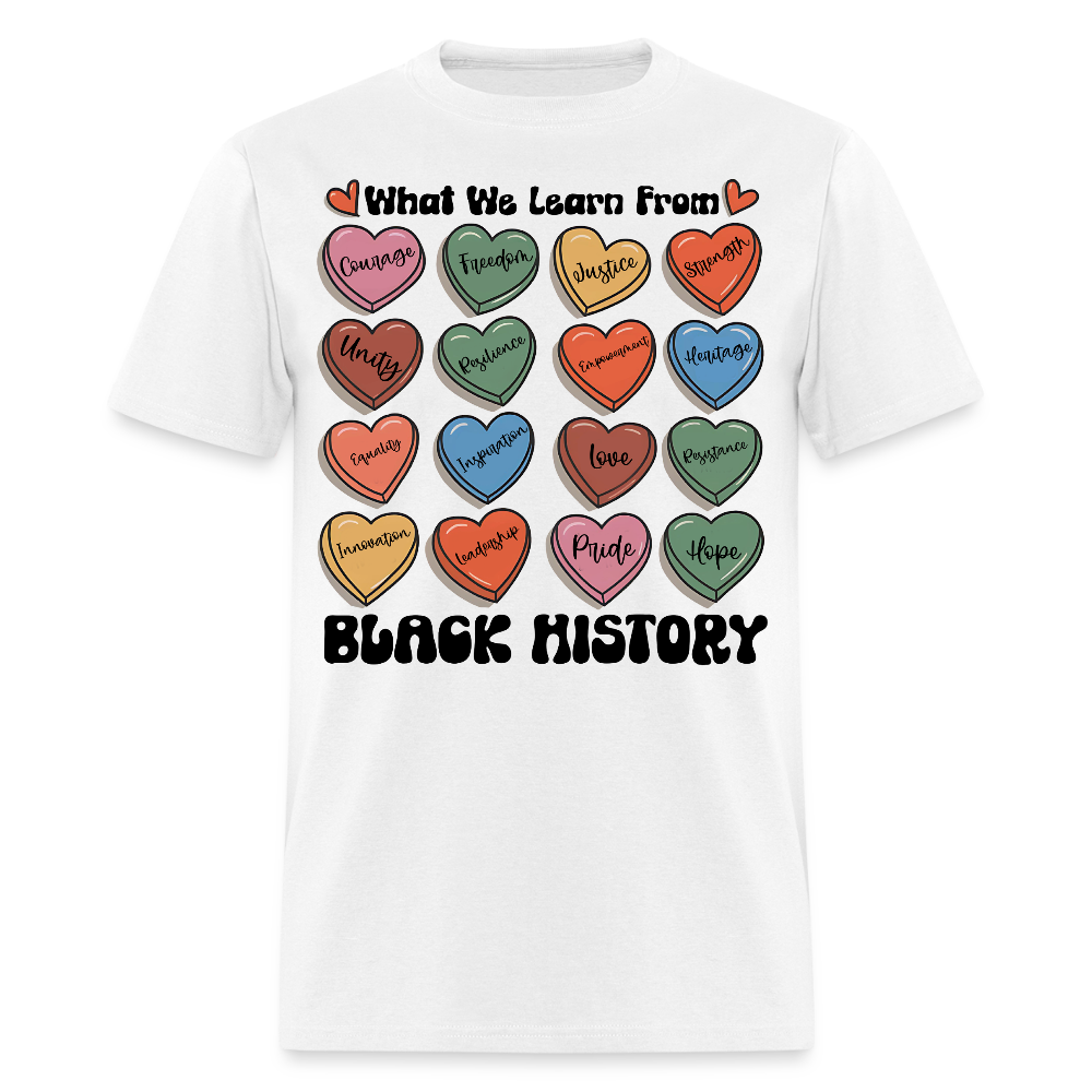 Black History Month Shirt For Educators Empowering Black Culture T-shirt - white