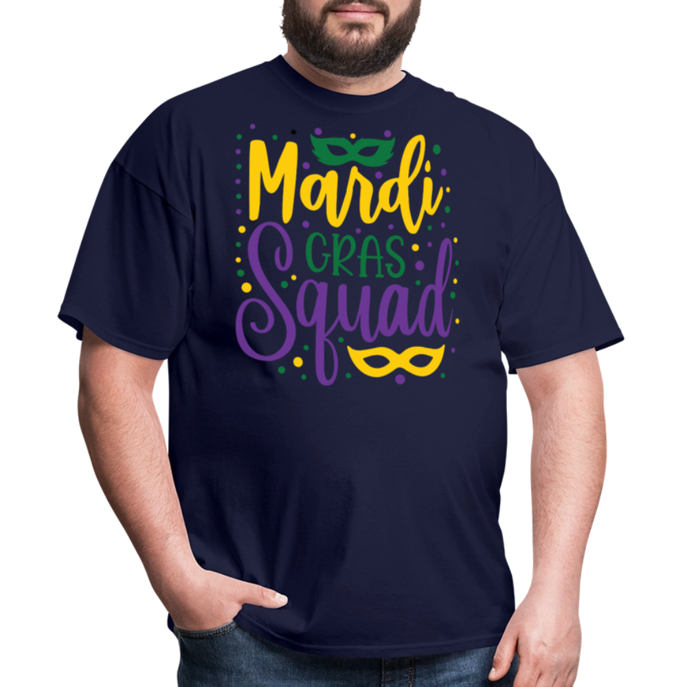 Mardi Gras Squad Matching Shirts Louisiana Carnival Party T-shirt - navy