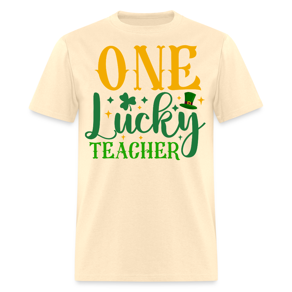 Lucky Teacher St Patrick’s Day Clover T-shirt - natural