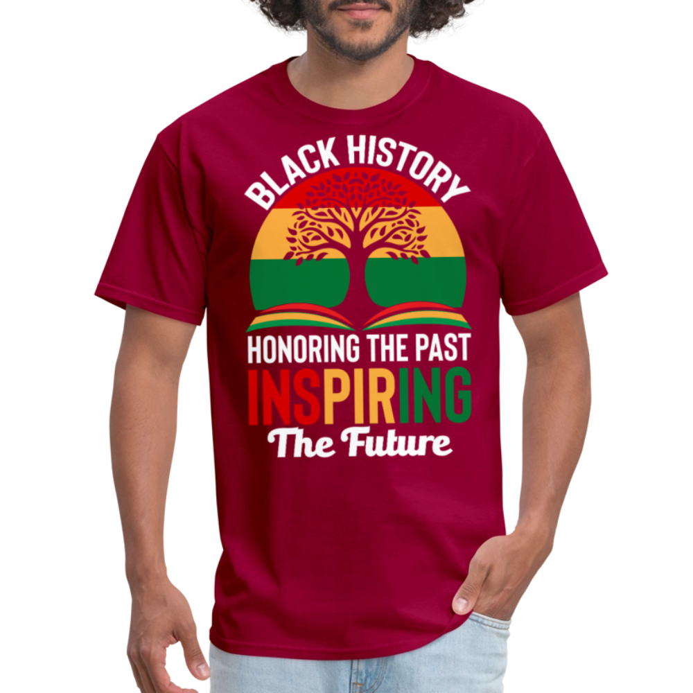 Honoring Black History Inspirational Unisex T-shirt - dark red