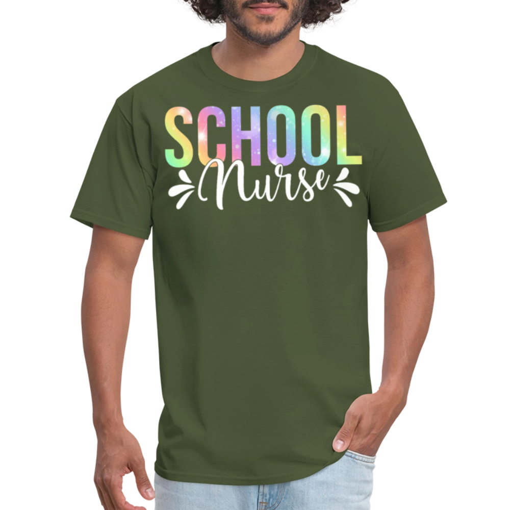 School Nurse Appreciation Gifts Back to School T-shirt - military green