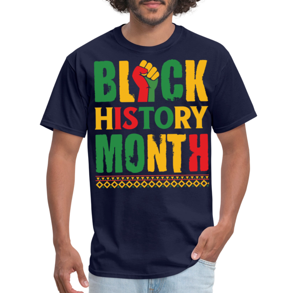 African American Pride Clothing Best Gifts for Black History Month T-shirt - navy