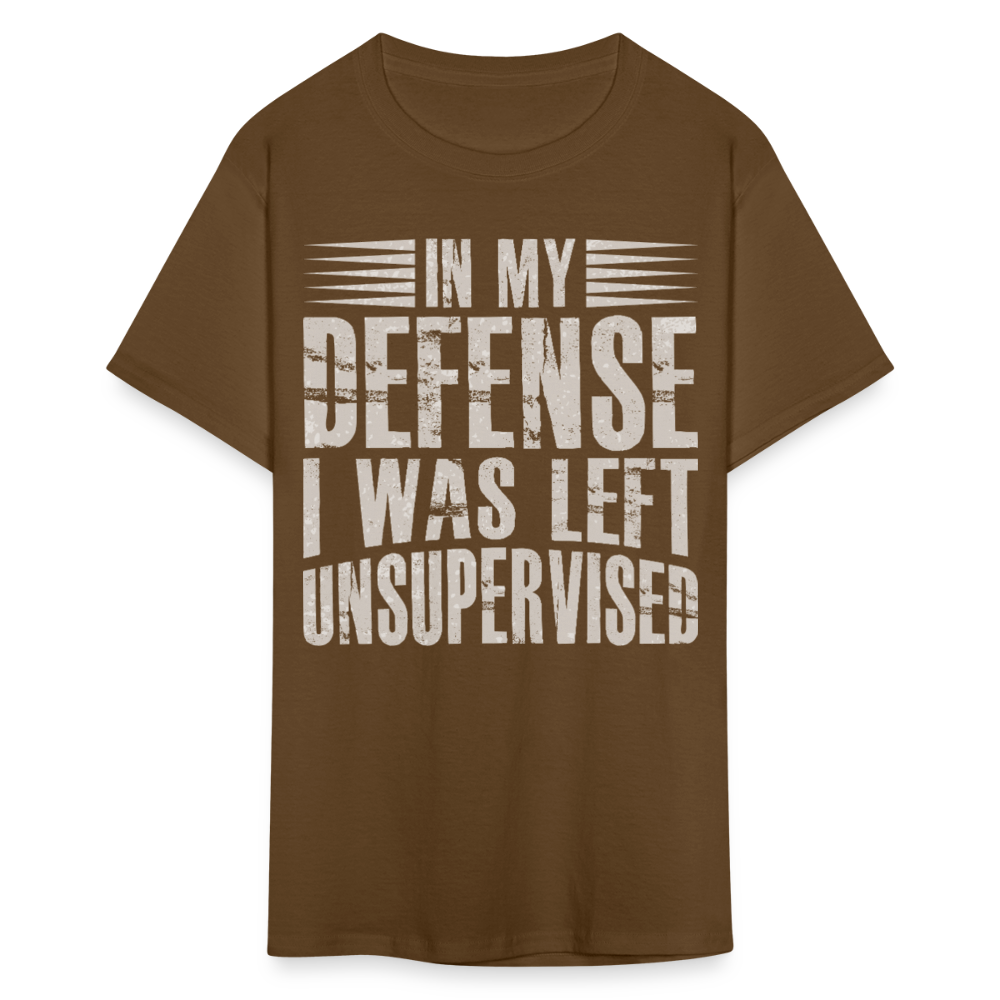 Unique In My Defense Graphic Tees Unisex Classic T-Shirt - brown