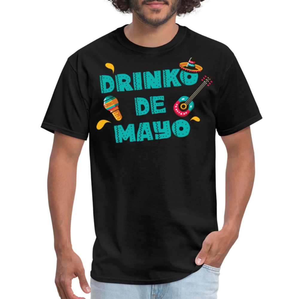 Mexican Fiesta Drinking Outfit Drinko De Mayo Party T-shirt - black