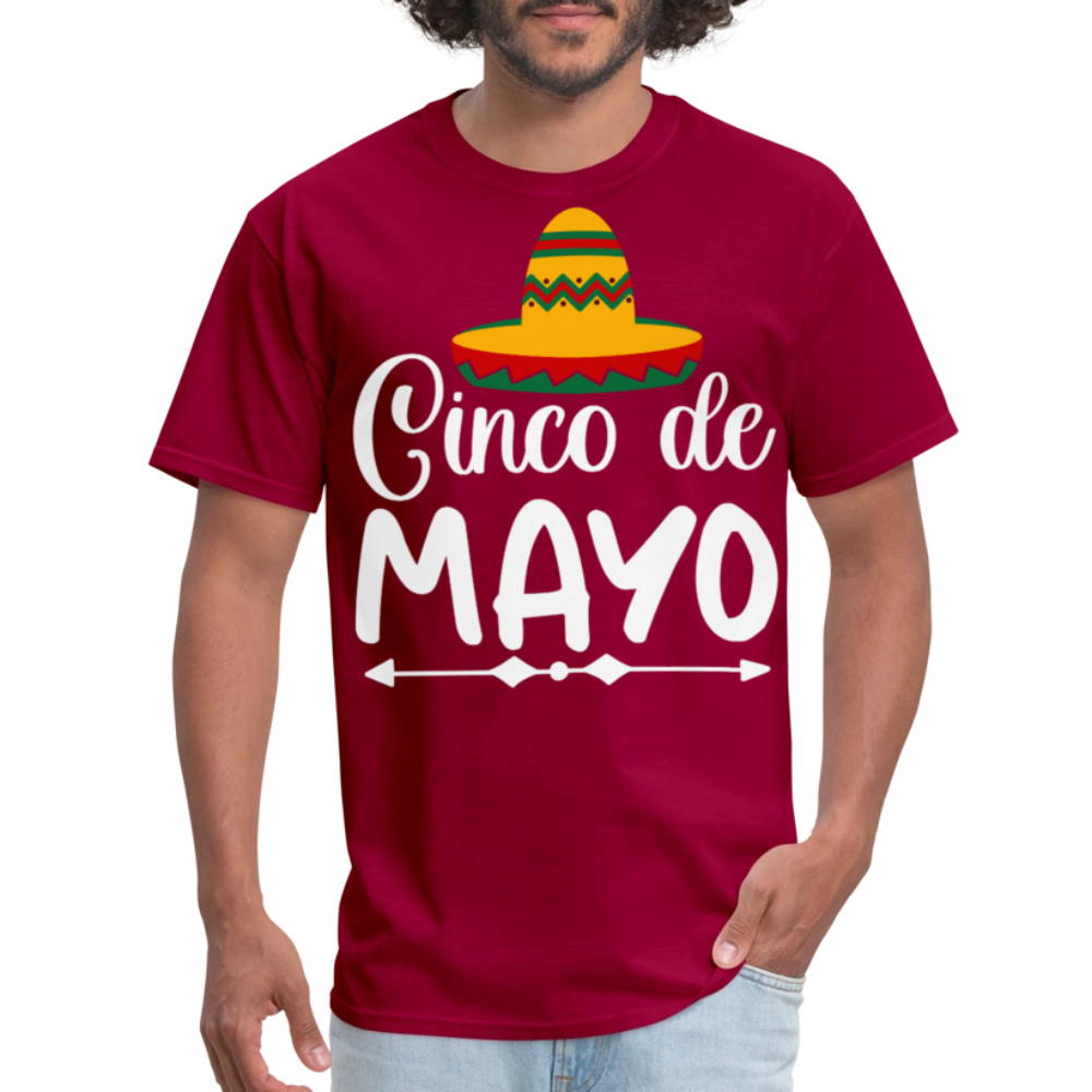 Cinco de Mayo Party Tees for Men and Women T-shirt - dark red