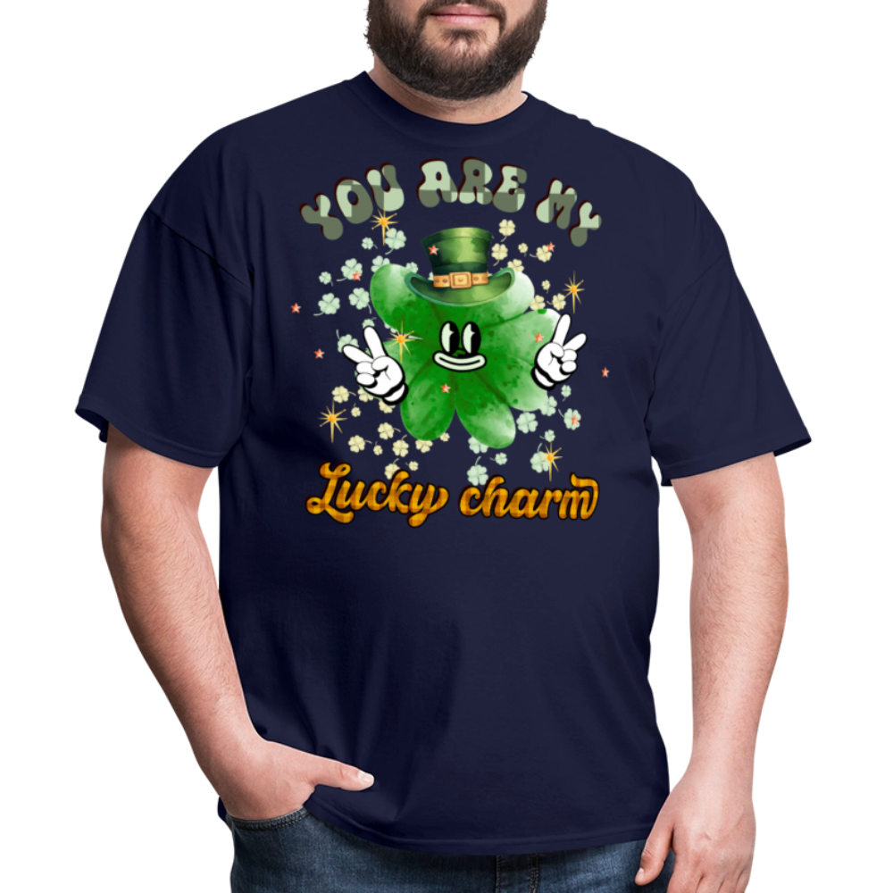 Funny St Patrick’s Day Lucky Charm T-Shirt - navy