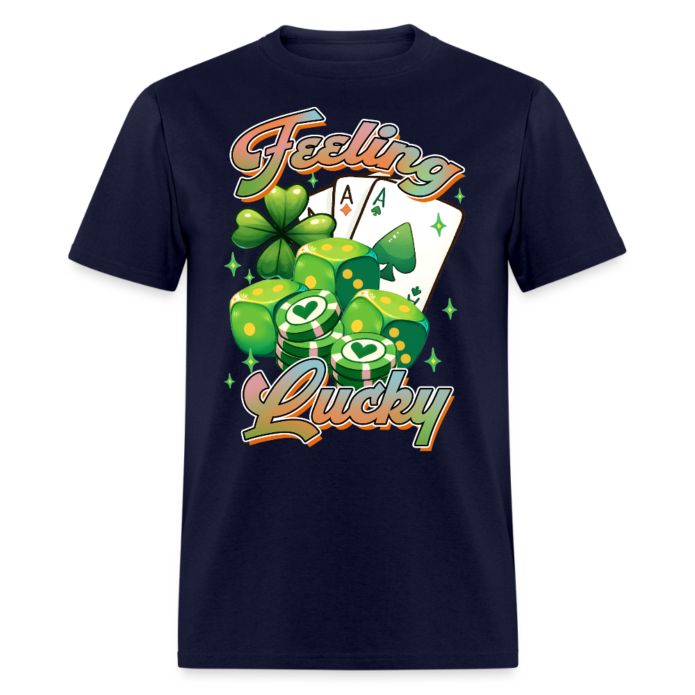 St Patrick’s Day lucky Gambling T-shirt - navy