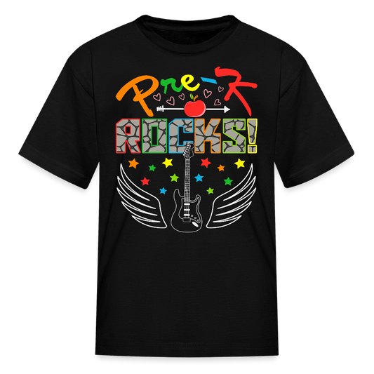 Cute Pre K Rocks Back To School T-Shirt - black