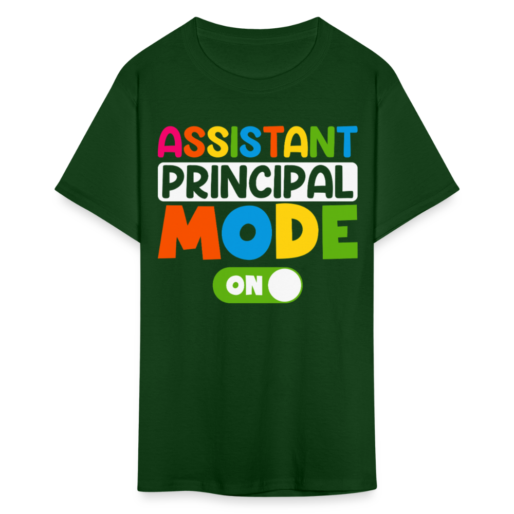 Funny Assistant Principal Shirts For Teachers Principal Mode ON T-shirt - forest green